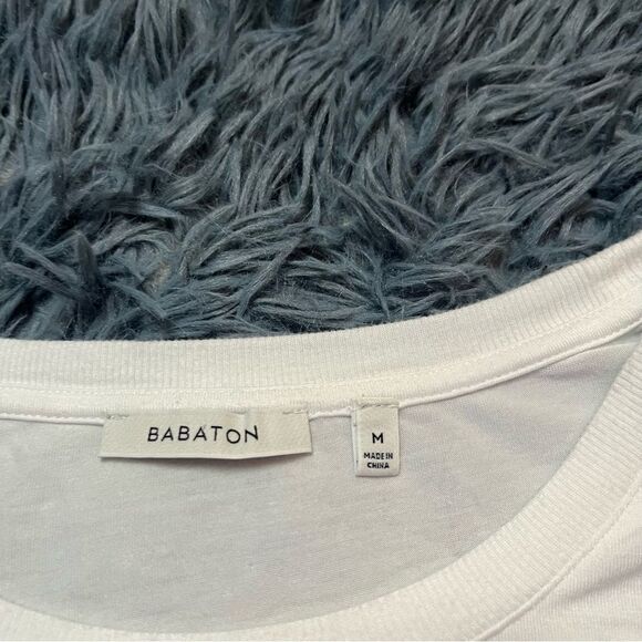 Babaton White Norris Long Sleeve Tee Top Size M - Picture 3 of 7